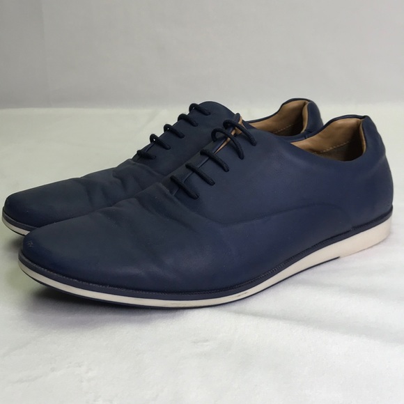 Zara Men's Blue/White Oxfords Lace Up Shoes - Picture 7 of 15